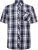Kam Jeans 6301 SS Casual Check Shirt Navy - Cămăși - Cămăși Bărbați Mărimi Mari