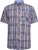 Kam Jeans 6313 Casual Check Short Sleeve Shirt Grey - Cămăși - Cămăși Bărbați Mărimi Mari