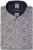 Kam Jeans 6329 Mini Floral Print Short Sleeve Shirt Grey - Cămăși - Cămăși Bărbați Mărimi Mari