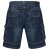 Kam Jeans Francis Dark Used - Pantaloni scurți - Pantaloni Scurți Mărimi mari Bărbați 