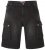 Kam Jeans Ivan Cargo Shorts Black - Pantaloni scurți - Pantaloni Scurți Mărimi mari Bărbați 