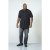 D555 Archer Collarless Shirt Black - Cămăși - Cămăși Bărbați Mărimi Mari