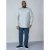D555 Plato Long Sleeve T-shirt Grey - Tricouri - Tricouri Bărbați Mărimi Mari