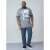 D555 Howie Fine Stripe T-shirt Grey - Tricouri - Tricouri Bărbați Mărimi Mari