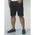 D555 Jude Stretch Denim Shorts Black - Pantaloni scurți - Pantaloni Scurți Mărimi mari Bărbați 
