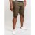 D555 Gilbert Stretch Shorts Khaki - Pantaloni scurți - Pantaloni Scurți Mărimi mari Bărbați 