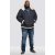 D555 Hudson Hooded Puffer Jacket Navy - Geci - Geci Bărbați Mărimi Mari