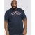 D555 Thornton Embroidery T-shirt Navy - Tricouri - Tricouri Bărbați Mărimi Mari