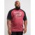 D555 Evans T-shirt Burgundy - Tricouri - Tricouri Bărbați Mărimi Mari