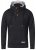 D555 Lorenzo Half zip Hoodie Black - Pulovere & hanorace - Pulovere & Hanorace Bărbați Mărimi Mari