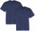 Adamo Marlon Comfort fit 2-pack T-shirt Denim Blue - Tricouri - Tricouri Bărbați Mărimi Mari