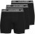Jack & Jones Solid Boxer 3-Pack Black - Boxeri - Boxeri Bărbați Mărimi Mari