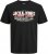 Jack & Jones Logo 2COL T-Shirt Black - Tricouri - Tricouri Bărbați Mărimi Mari