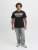 Jack & Jones Logo 2COL T-Shirt Black - Tricouri - Tricouri Bărbați Mărimi Mari