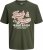 Jack & Jones Logo 2COL T-Shirt Green - Tricouri - Tricouri Bărbați Mărimi Mari
