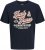 Jack & Jones Logo 2COL T-Shirt Blue - Tricouri - Tricouri Bărbați Mărimi Mari