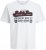 Jack & Jones Logo 2COL T-Shirt White - Tricouri - Tricouri Bărbați Mărimi Mari