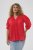 Kaffe Curve Karlia 3/4 Sleeve Blouse Red - Bluze - 