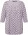 Ulla Popken Polka Dot 3/4 Sleeve Square Neck A-Line Tee Light Blue-Grey - Tricouri imprimate pentru femei - 