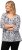 Ulla Popken Number Print 3/4 Sleeve Tee Snow White - Tricouri imprimate pentru femei - 