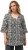 Ulla Popken Geometric Print Trumpet Sleeve Tee Black - Tricouri imprimate pentru femei - 