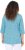 Ulla Popken Flower Print 3/4 Sleeve A-Line Tee Deep Aqua - Tricouri imprimate pentru femei - 