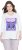 Ulla Popken Fashion Graphic T-Shirt Off-White - Tricouri imprimate pentru femei - 
