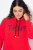 Ulla Popken TRUE Lettering Hoodie Neon Red - Pulovere & hanorace - Bluze, Hanorace & Tricotaje Comode