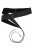 Ulla Popken Soft Leather Tie Belt Black - Curele damă - 