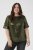 Kaffe Curve Mirana Sequin Blouse Ivy Green - Bluze - 