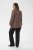 Kaffe Curve Belle Blouse Pink Black Graphic Flower - Bluze - 