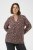 Kaffe Curve Belle Blouse Pink Black Graphic Flower - Bluze - 