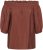 Kaffe Curve Neela Off-Shoulder Blouse Henna Brown - Bluze & tunici - 