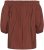 Kaffe Curve Neela Off-Shoulder Blouse Henna Brown - Bluze & tunici - 