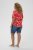 Kaffe Curve Ami Short Sleeve Blouse Printed Poppy Red - Bluze & tunici - 
