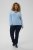 Kaffe Curve Jilanda V-Neck Pullover Blue - Pulovere & haine tricotate - 