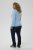 Kaffe Curve Jilanda V-Neck Pullover Blue - Pulovere & haine tricotate - 