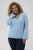 Kaffe Curve Jilanda V-Neck Pullover Blue - Pulovere & haine tricotate - 