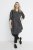 Kaffe Curve Milana Shirt Rochie Negru / Chalk dungă - Rochii - 