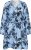 Kaffe Curve Aliana Dress Blue Flower Animal - Rochii midi - 
