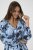 Kaffe Curve Aliana Dress Blue Flower Animal - Rochii midi - 