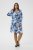 Kaffe Curve Aliana Dress Blue Flower Animal - Rochii midi - 