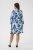 Kaffe Curve Aliana Dress Blue Flower Animal - Rochii midi - 