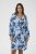 Kaffe Curve Aliana Dress Blue Flower Animal - Rochii midi - 