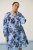 Kaffe Curve Aliana Dress Blue Flower Animal - Rochii midi - 