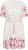 Kaffe Curve Rosa Mini Dress White Rose Border Flower - Rochii mini - 
