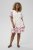 Kaffe Curve Rosa Mini Dress White Rose Border Flower - Rochii mini - 