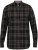 D555 Destin Checked Long Sleeve Shirt Black/Tan Check - Cămăși cu mâneci lungi - 