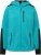 Ulla Popken Contrast Inserts Sweater Knit Hoodie Aquamarine - Pulovere & hanorace - 