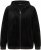 Ulla Popken Tulip Line Print Velour Zip Hoodie Black - Pulovere & hanorace - 